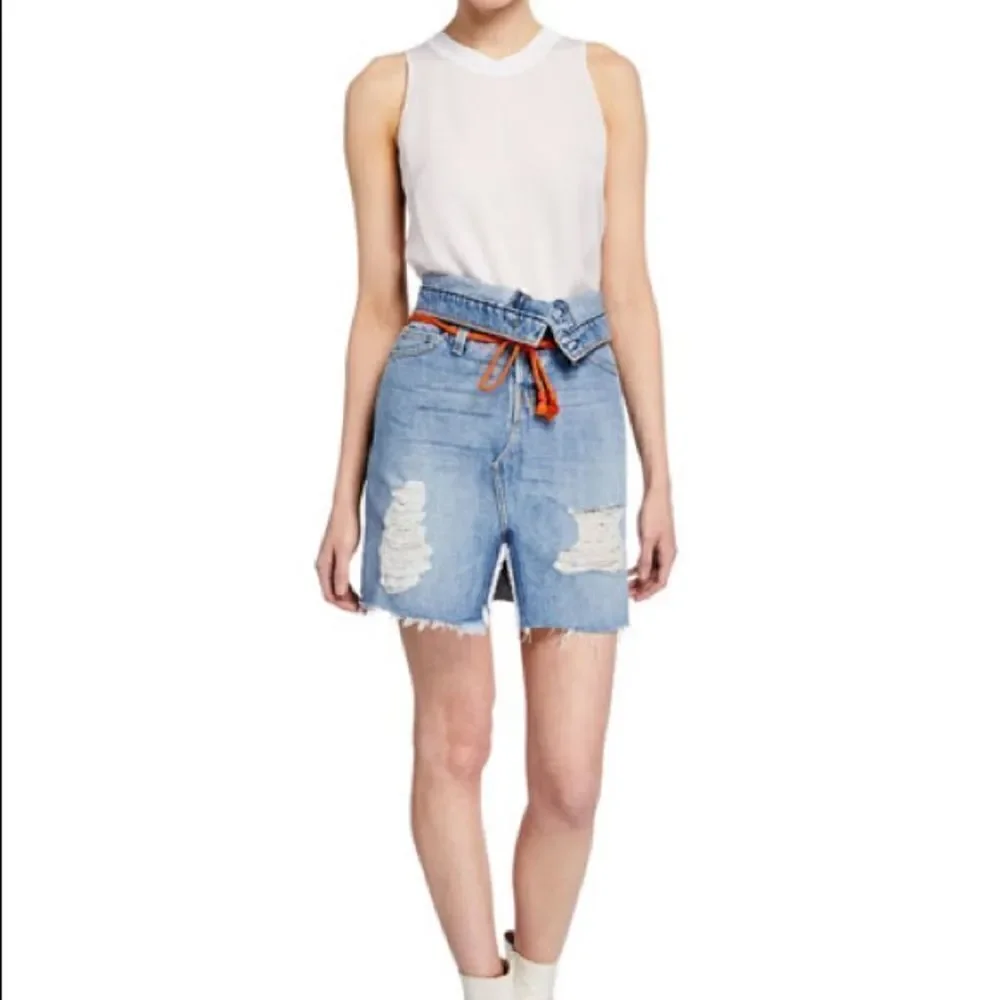 Hudson Sloane High-Rise Denim Skirt